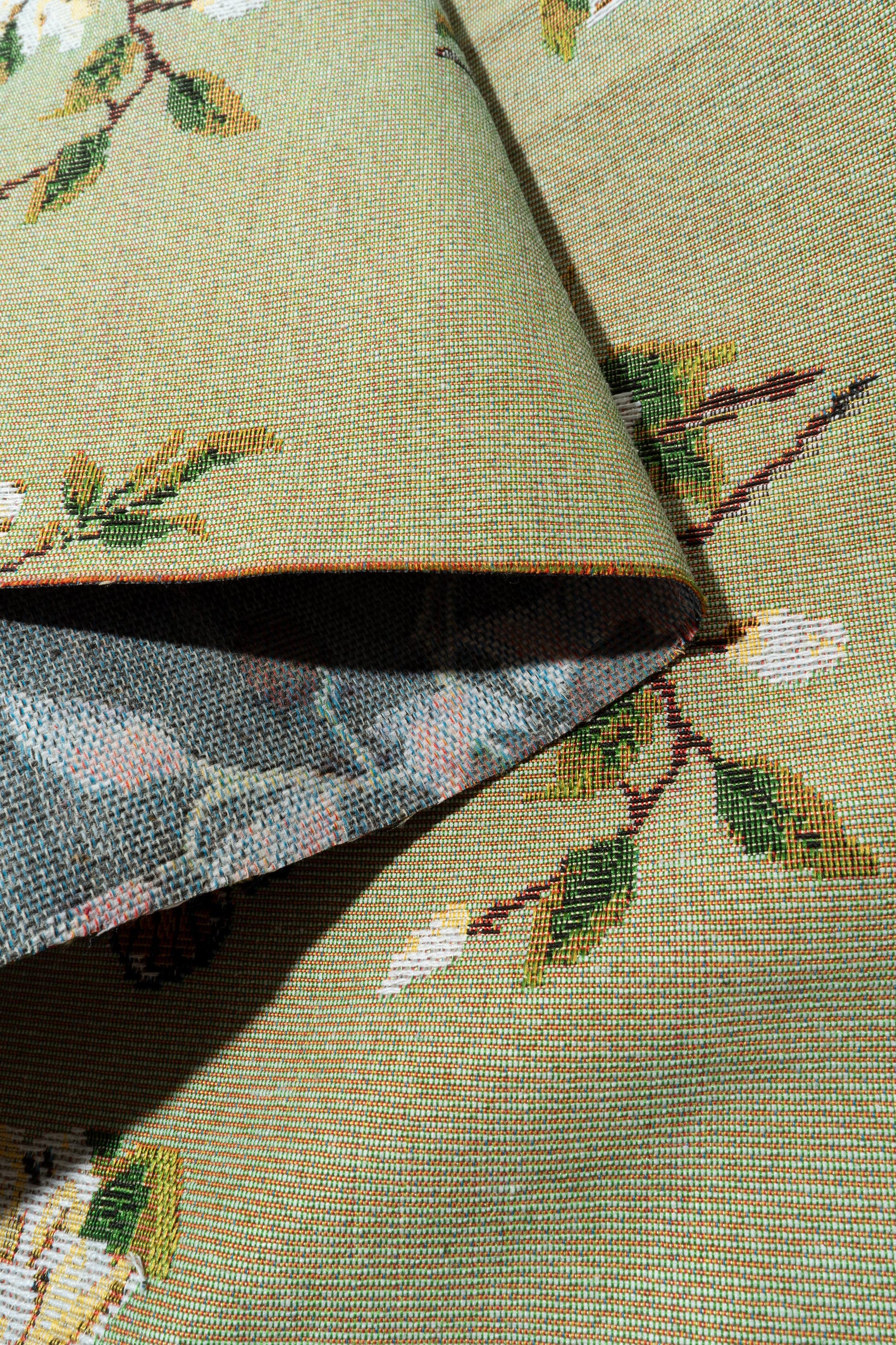 The Flutter Fabric in Lily Pad || Folded