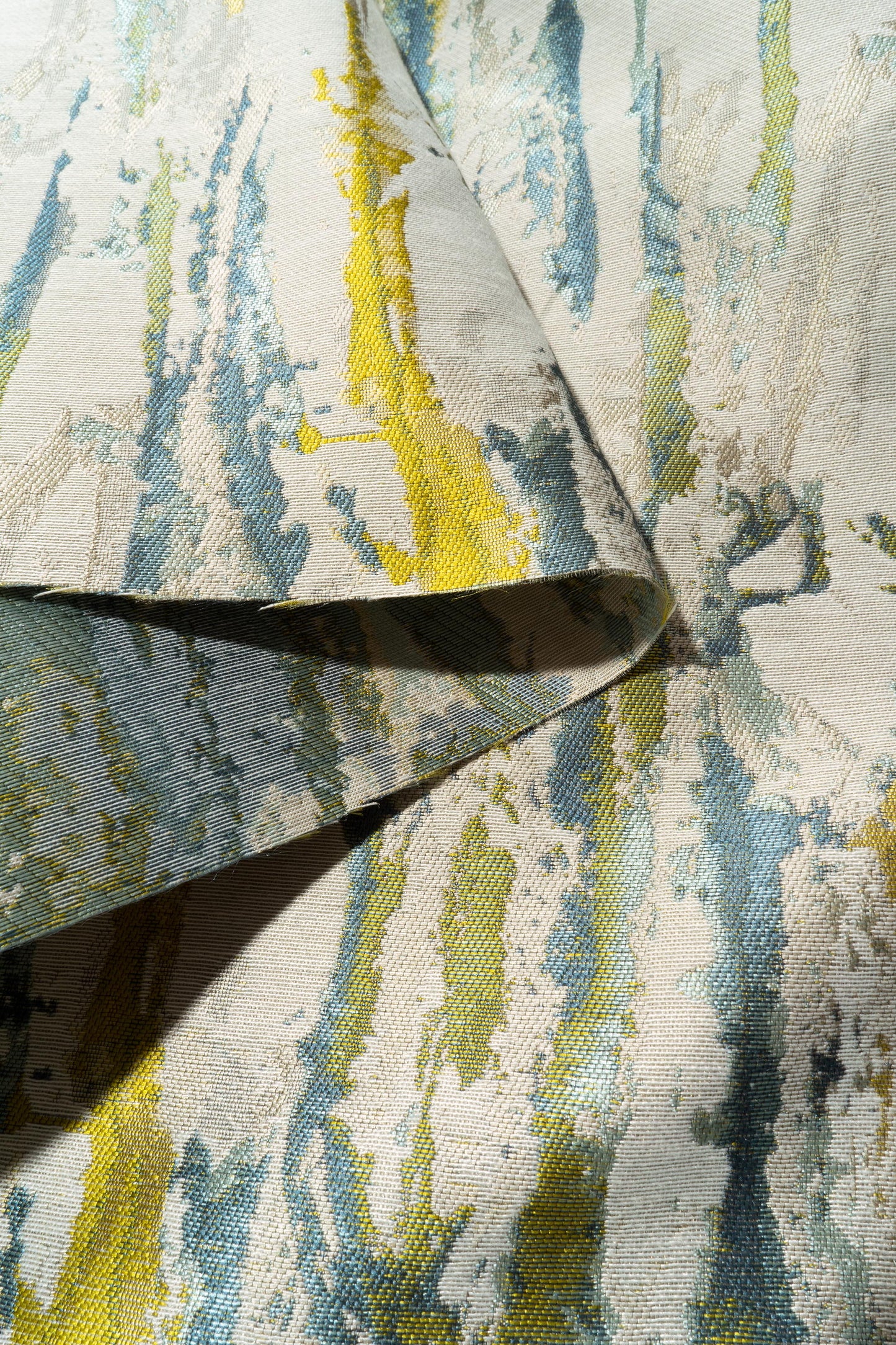 The Folly Fabric in Blue Curacao || Folded