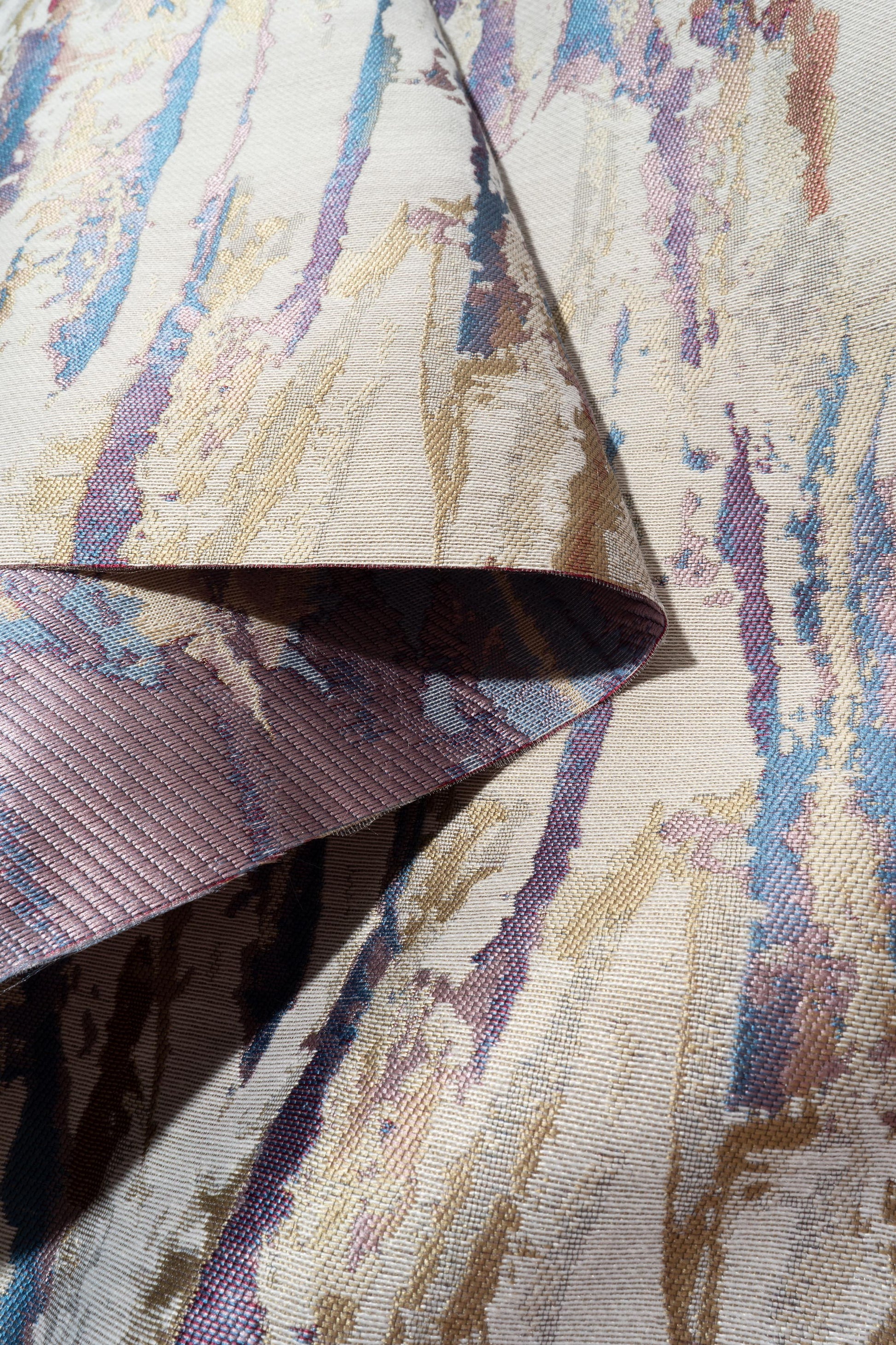 The Folly Fabric in Violet || Folded