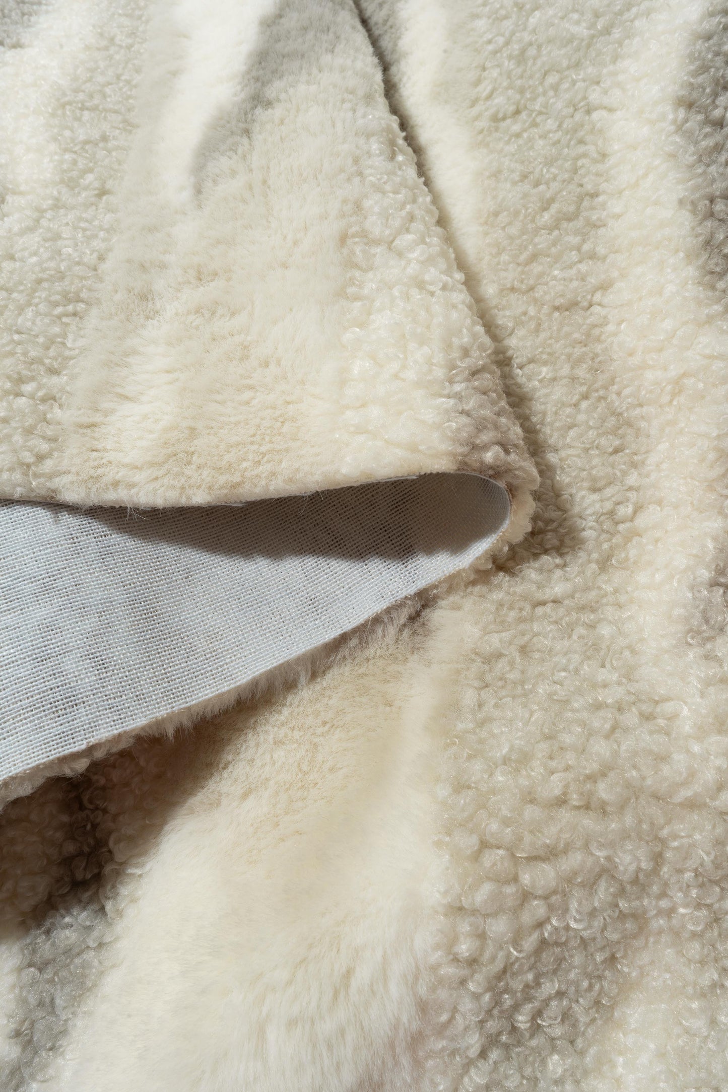 The Furby Fabric in White Sand || Folded