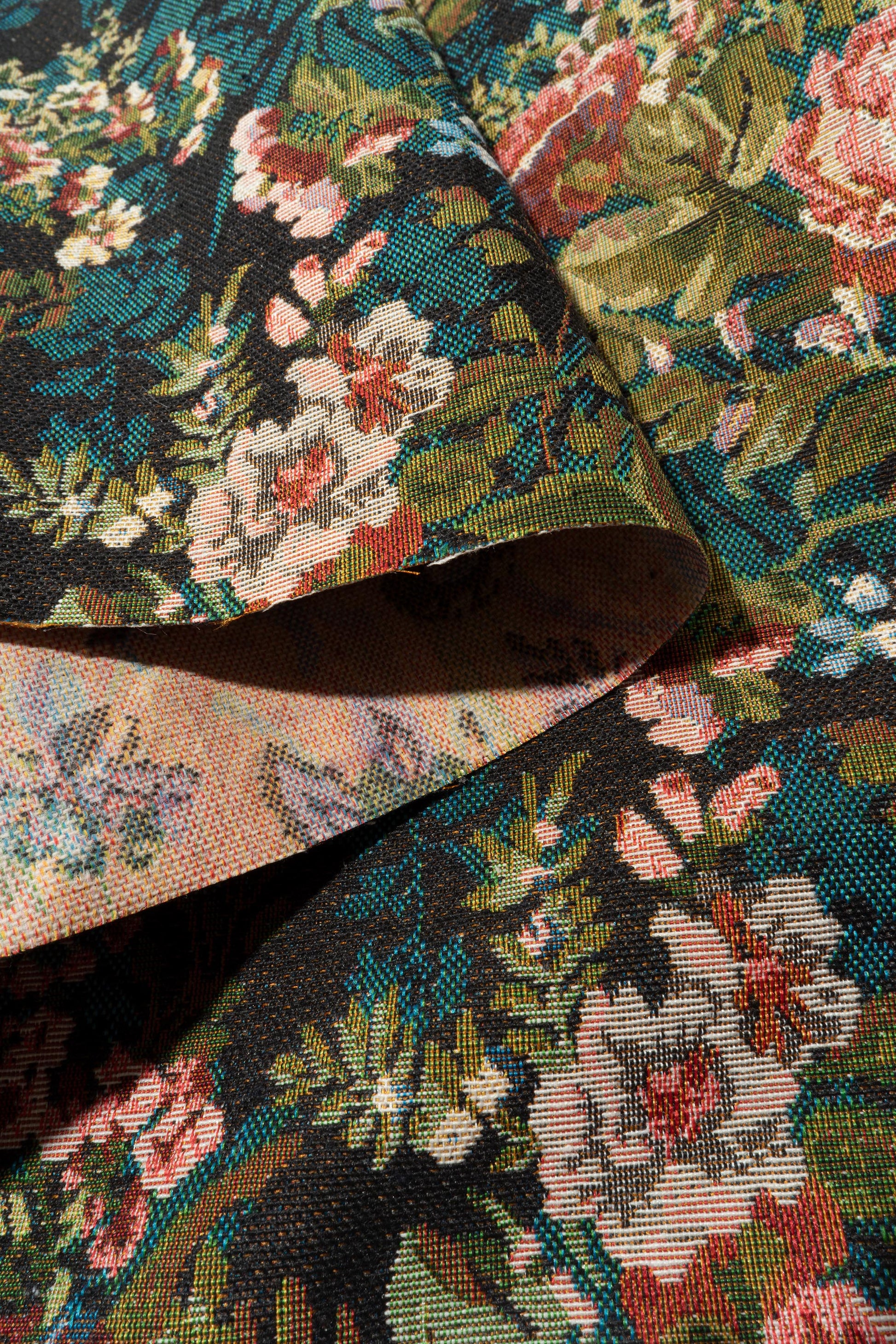 The Gina Lynn Fabric in Noir || Folded