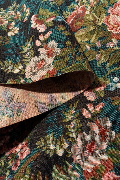 The Gina Lynn Fabric in Noir || Folded
