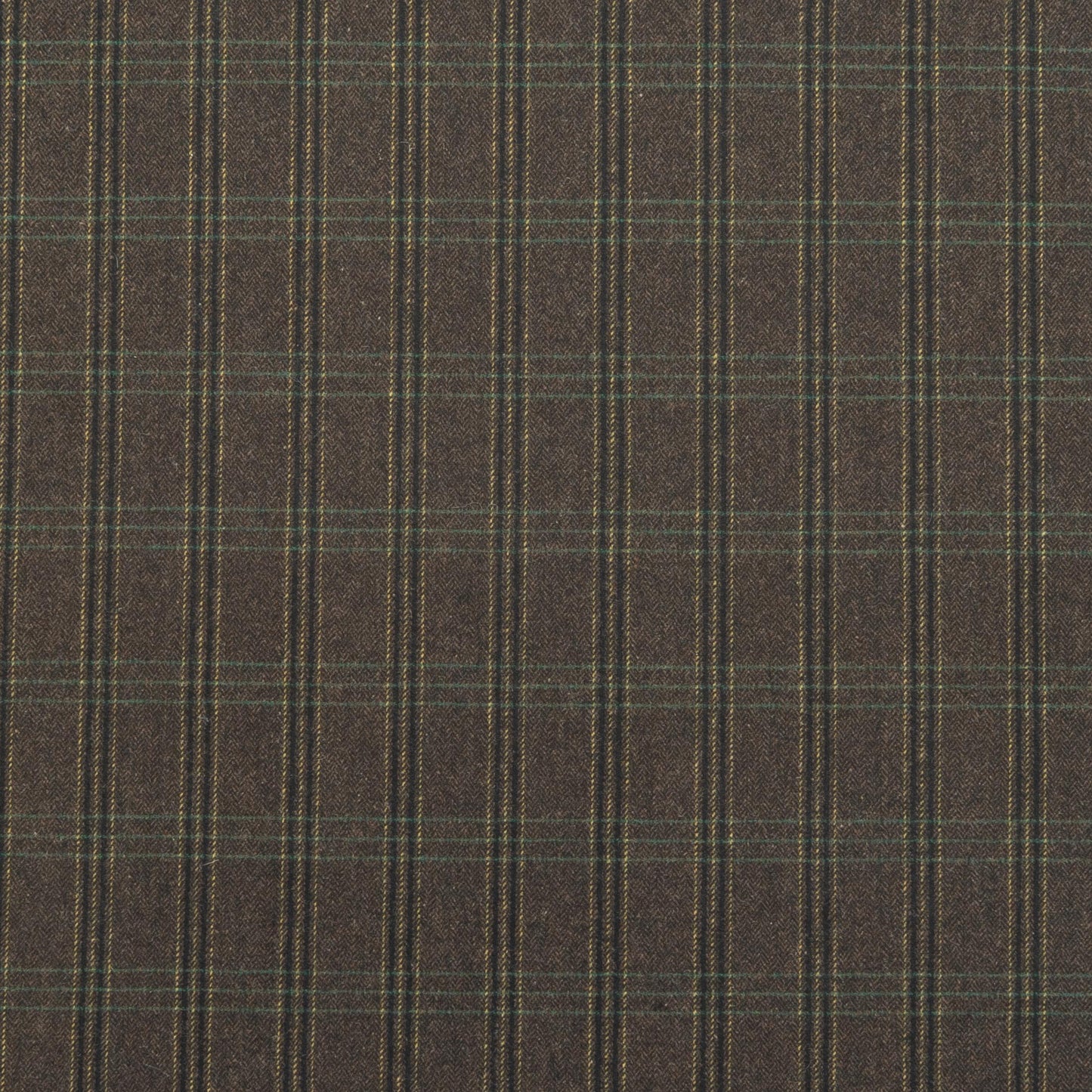 The Glenwood Plaid Fabric in Charbrown || Close Up