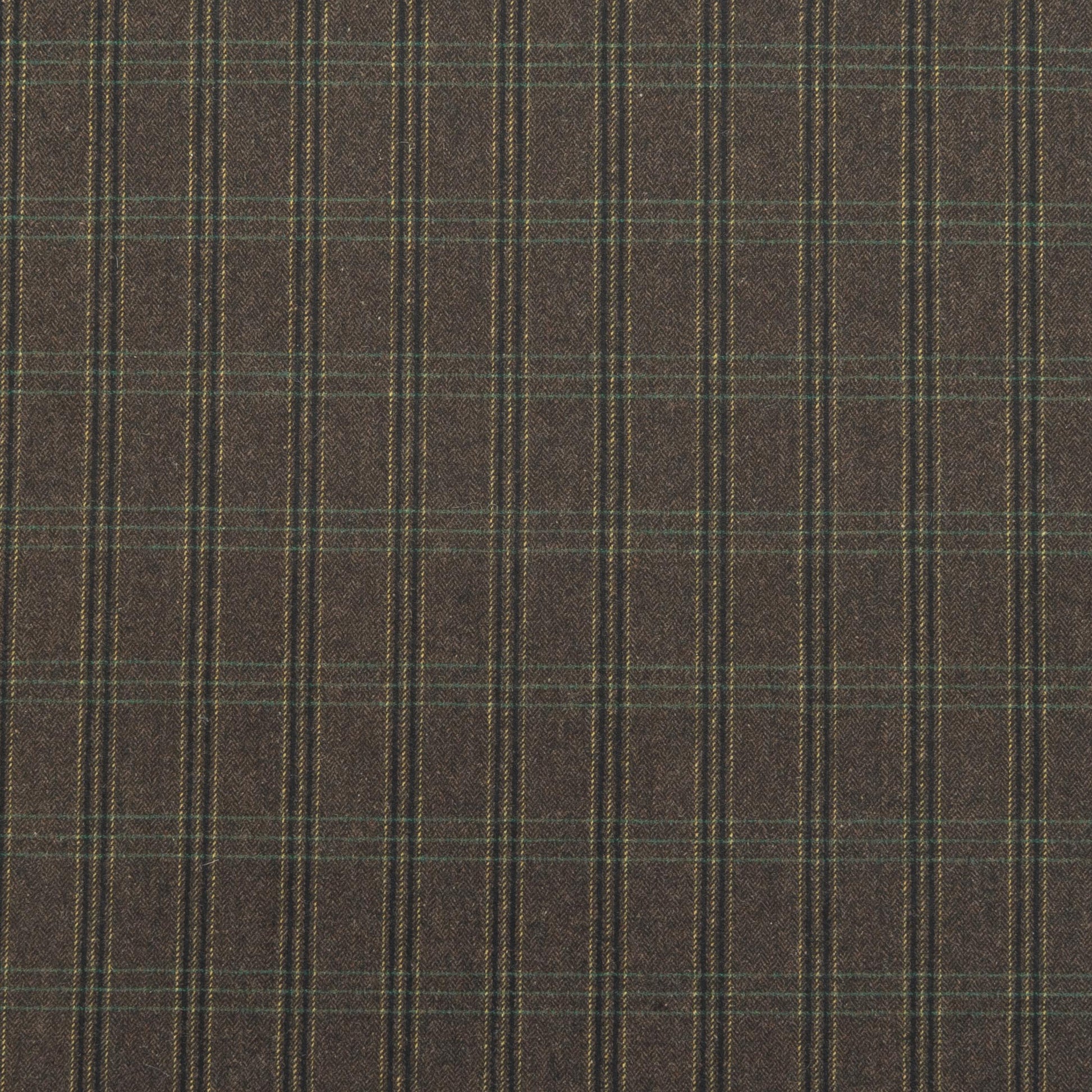 The Glenwood Plaid Fabric in Charbrown || Close Up