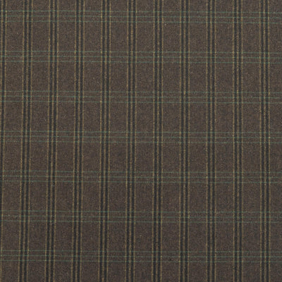 The Glenwood Plaid Fabric in Charbrown || Close Up