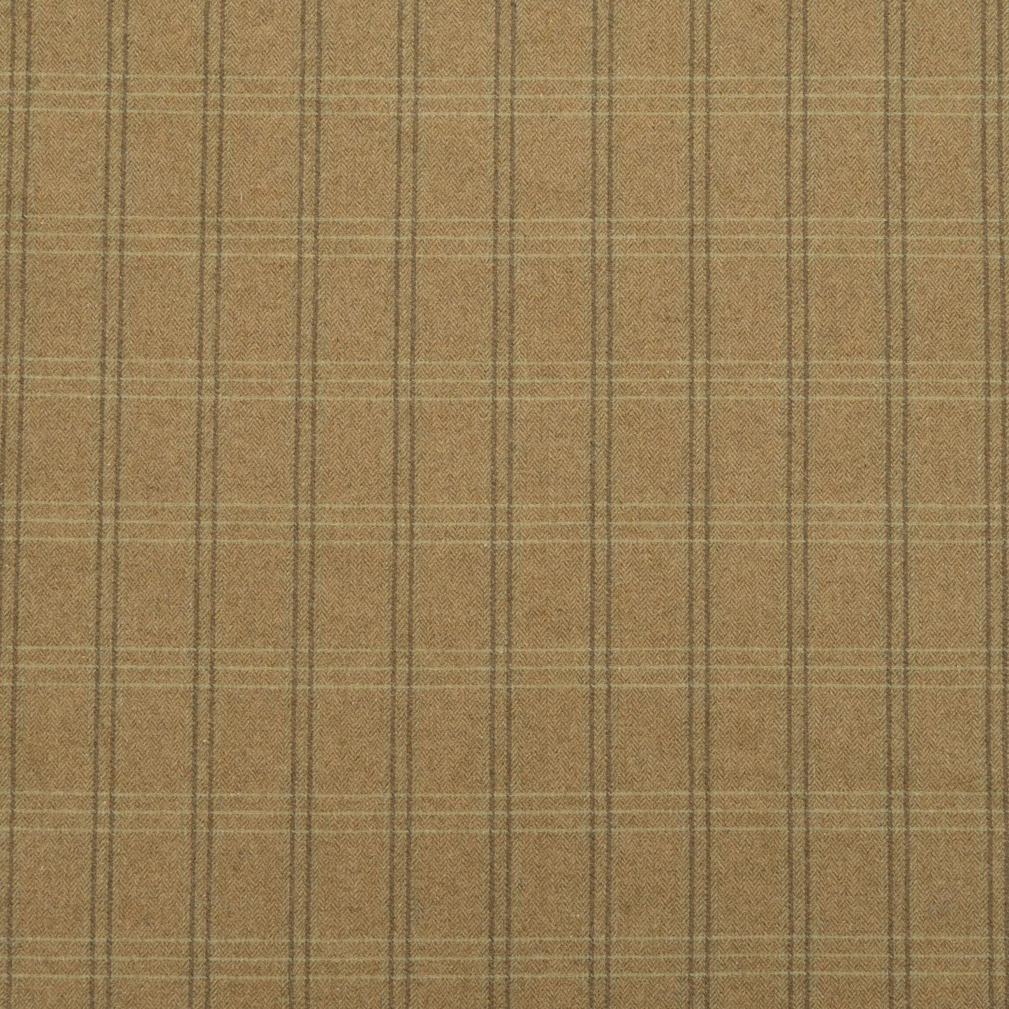 The Glenwood Plaid Fabric in Suntan || Close Up
