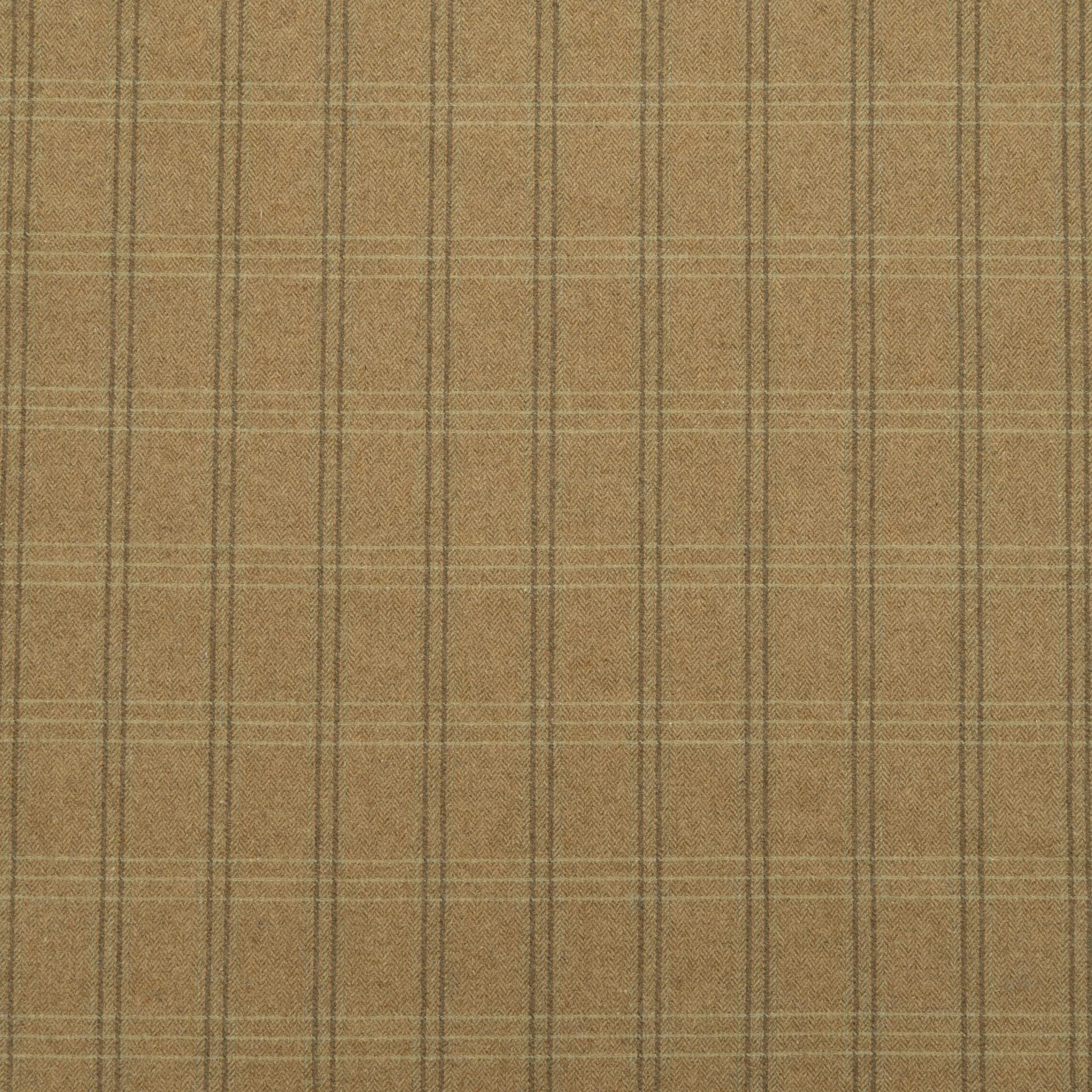 The Glenwood Plaid Fabric in Suntan || Close Up