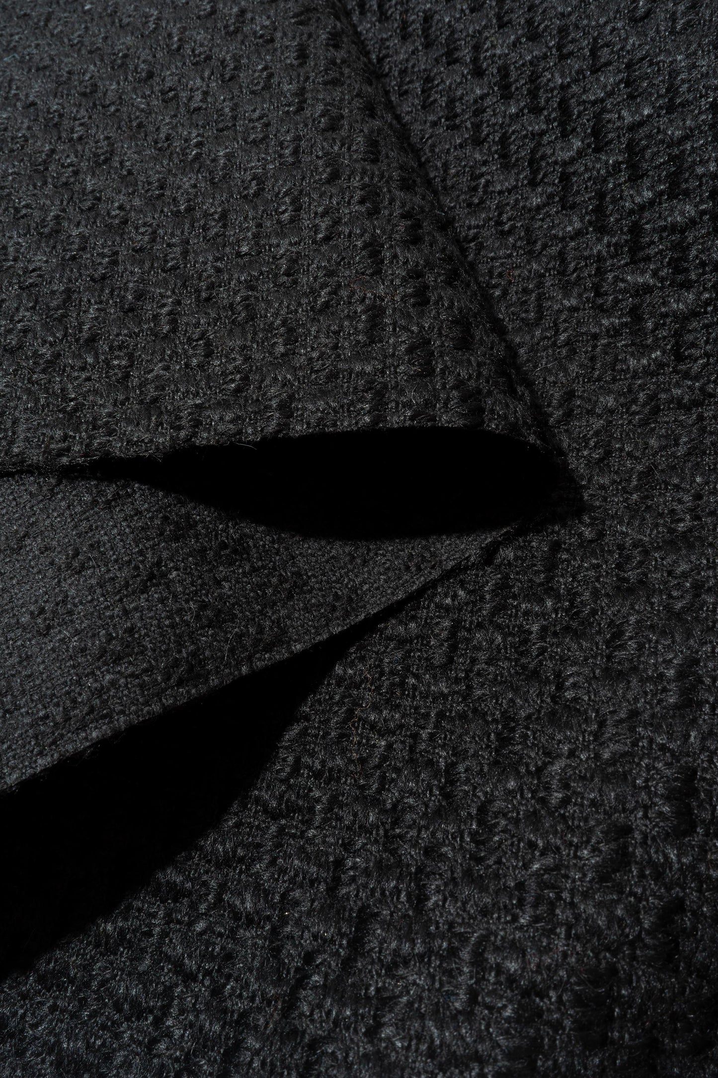 The Harloweave Texture Fabric in Jet || Folded