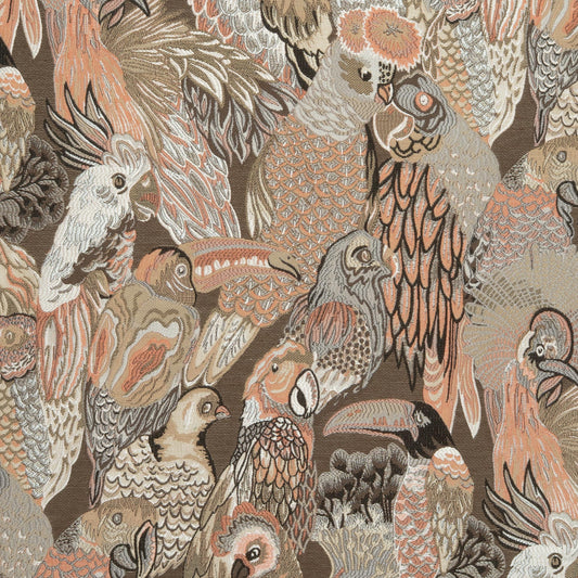 The Im like a bird Fabric in Grapefruit || Close Up