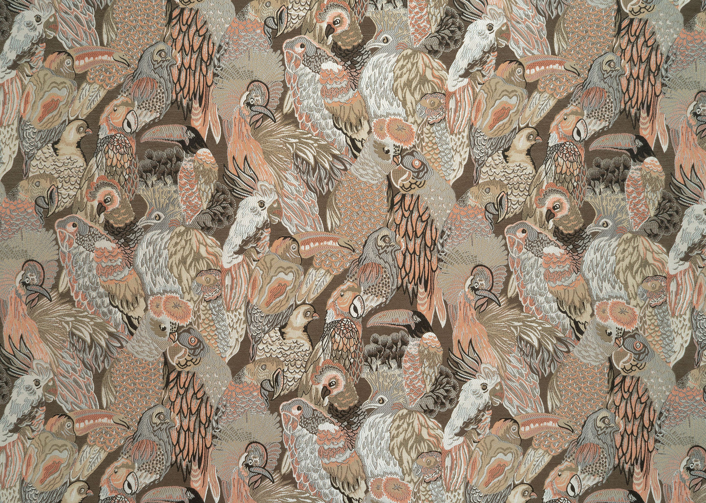 The Im like a bird Fabric in Grapefruit || Yardage