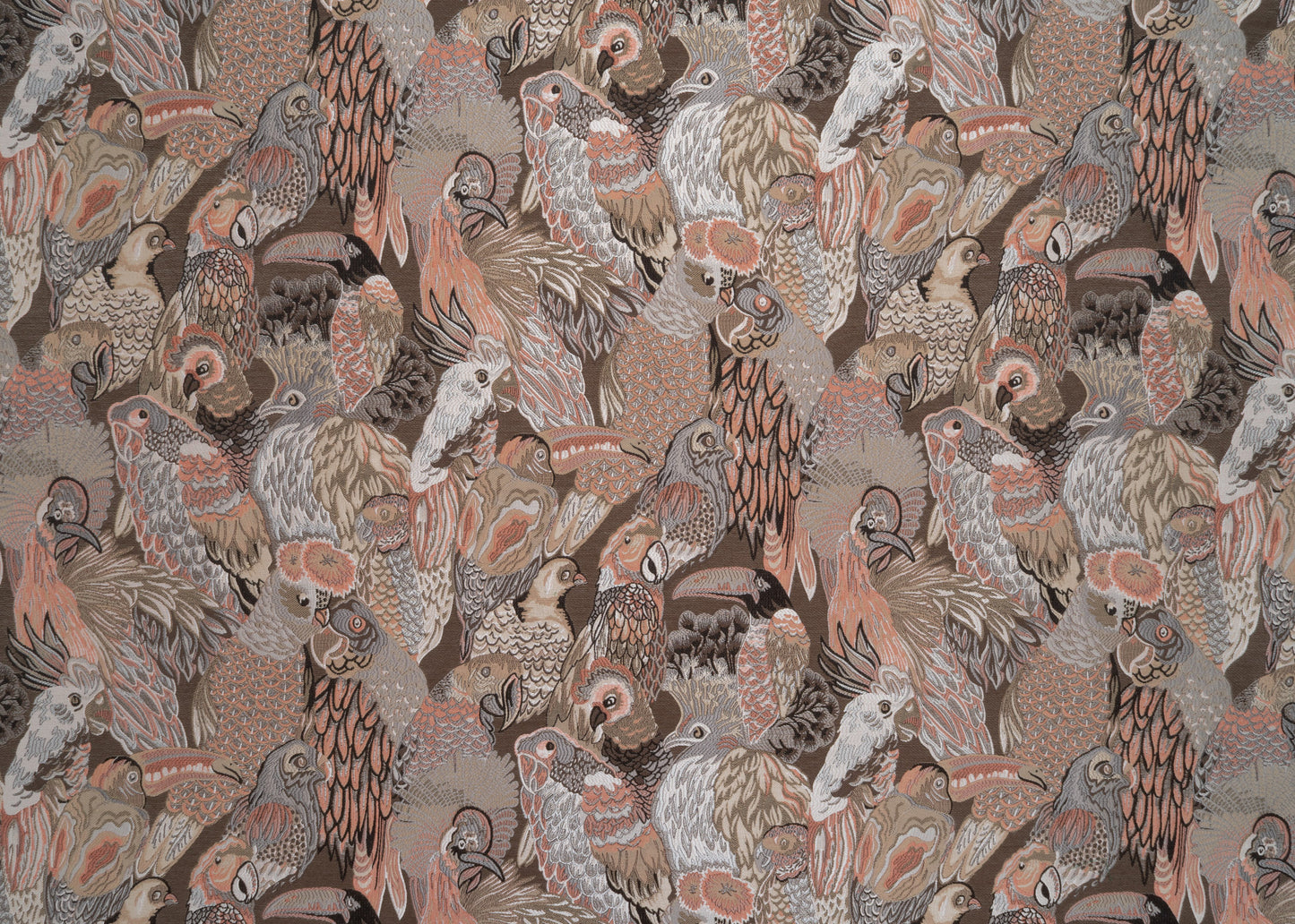 The Im like a bird Fabric in Grapefruit || Yardage
