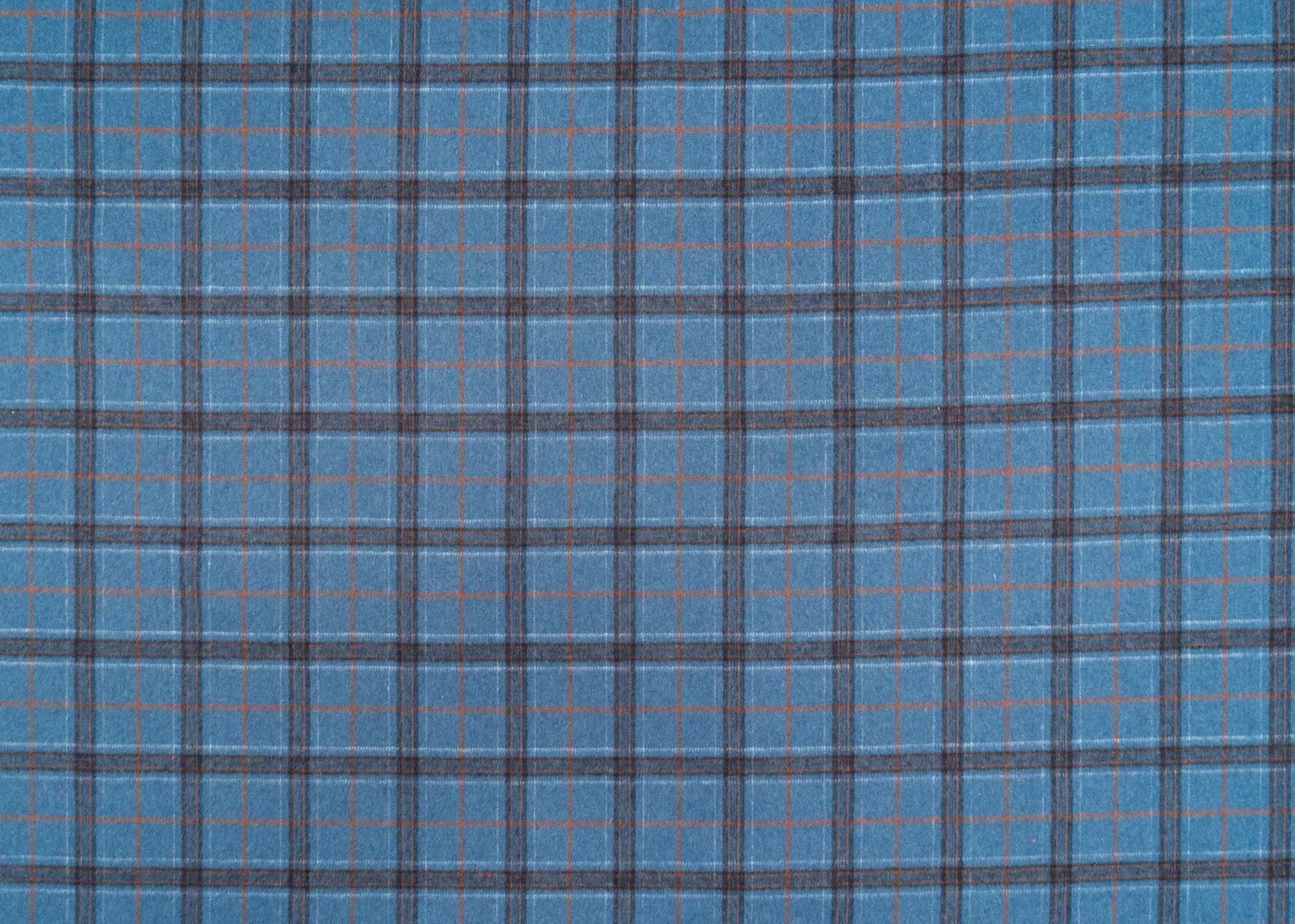 The James Plaid Fabric in Tang Indigo || Yardage
