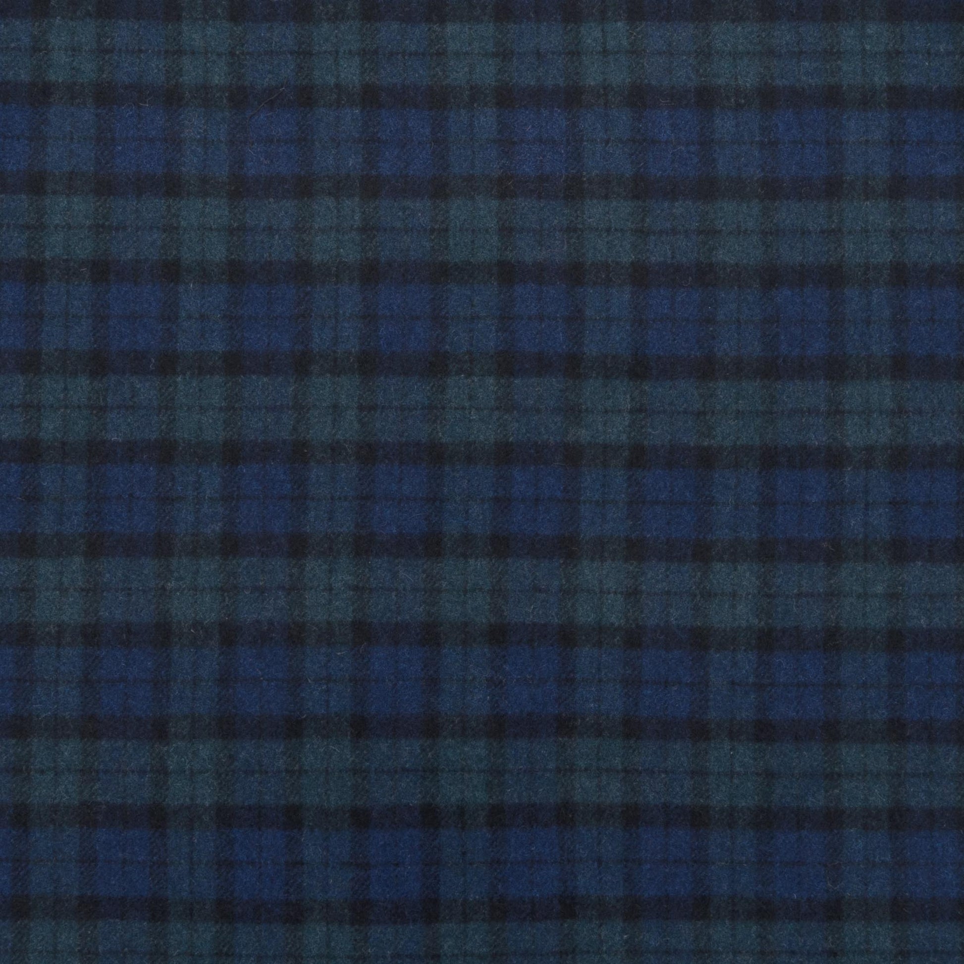 The Kennedy Plaid Fabric in Peacoat Navy || Close Up