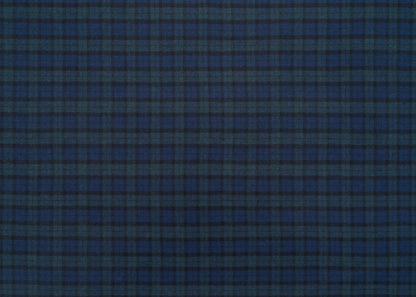 The Kennedy Plaid Fabric in Peacoat Navy || Yardage