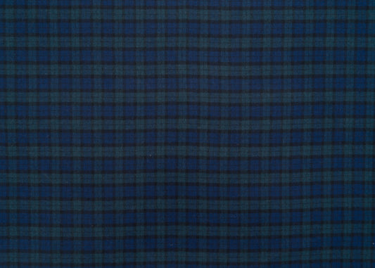 The Kennedy Plaid Fabric in Peacoat Navy || Yardage