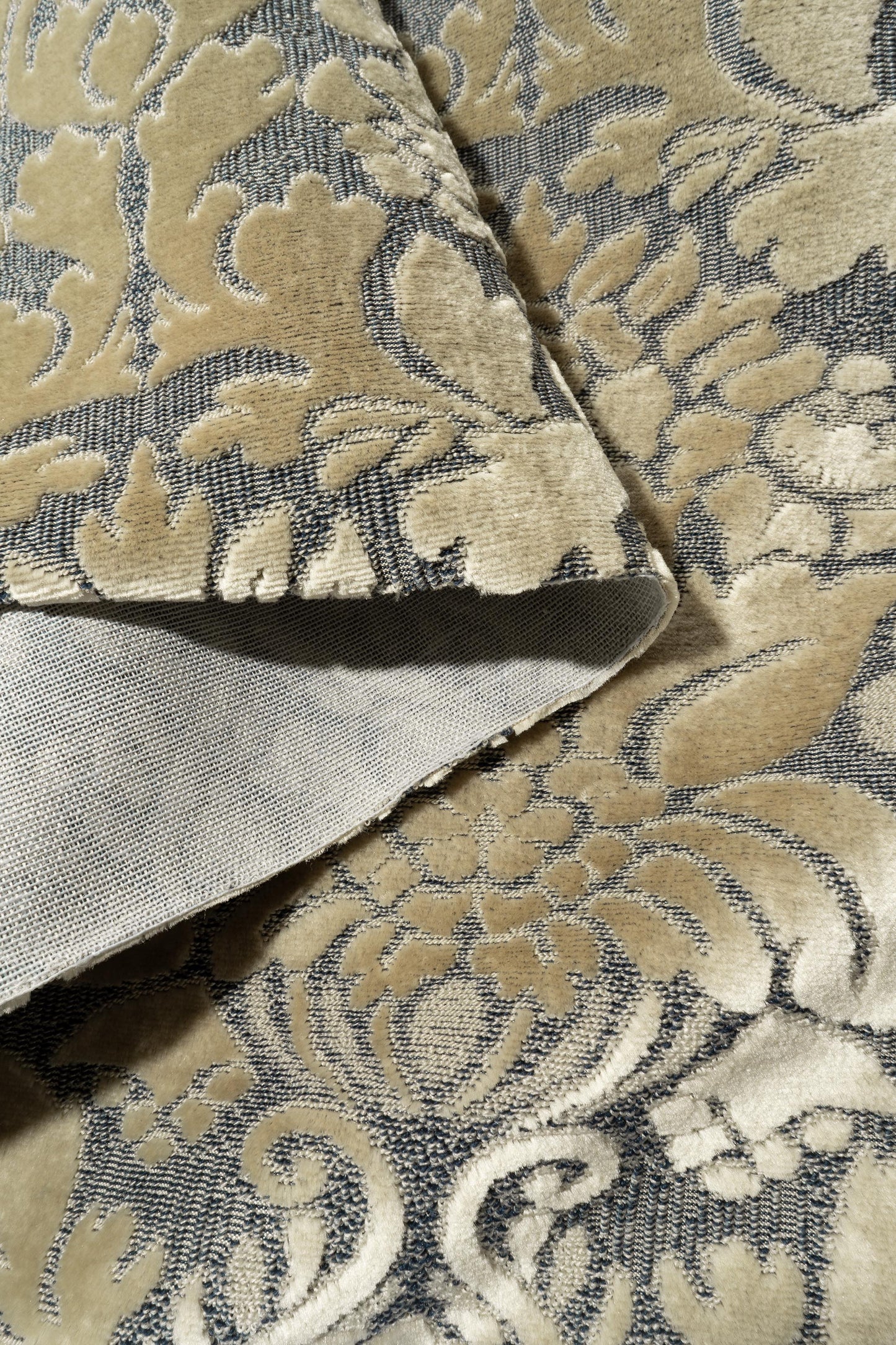The Lannisport velvet Fabric in Antlers || Folded