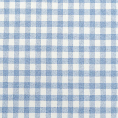 The Leyden Check Fabric in Blue Belle || Close Up