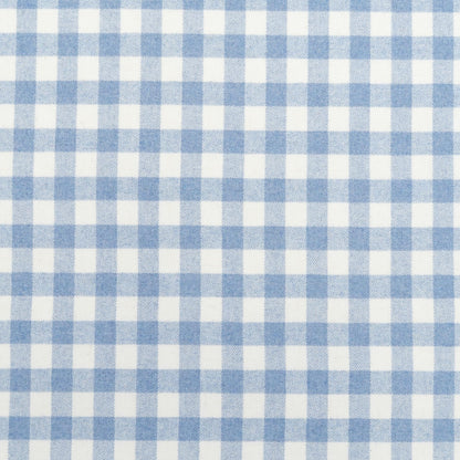 The Leyden Check Fabric in Blue Belle || Close Up