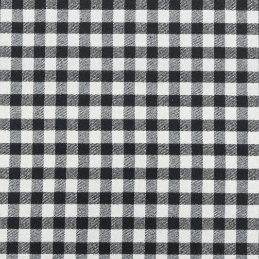 The Leyden Check Fabric in Jetstream || Close Up
