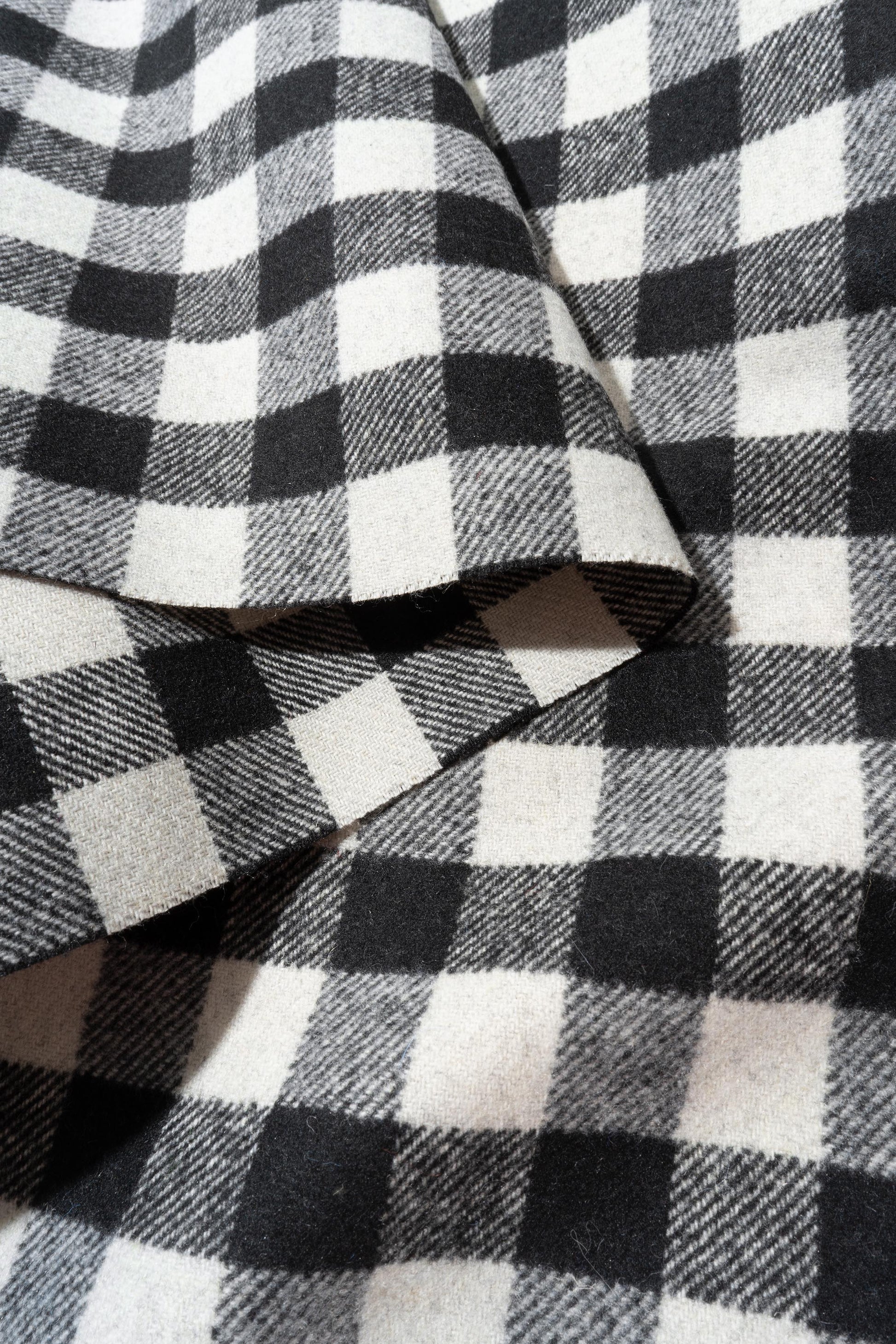 The Leyden Check Fabric in Jetstream || Folded