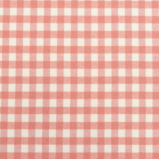 The Leyden Check Fabric in Rose || Close Up