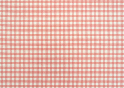 The Leyden Check Fabric in Rose || Yardage