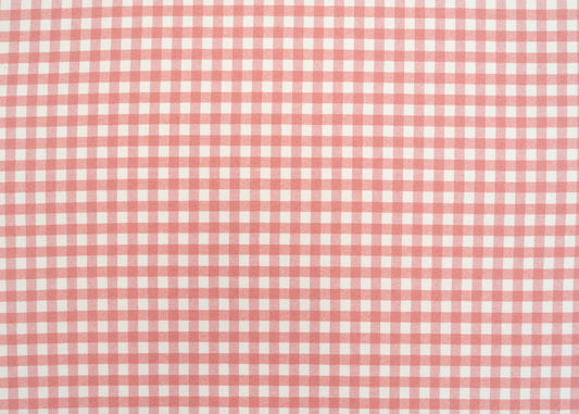 The Leyden Check Fabric in Rose || Yardage