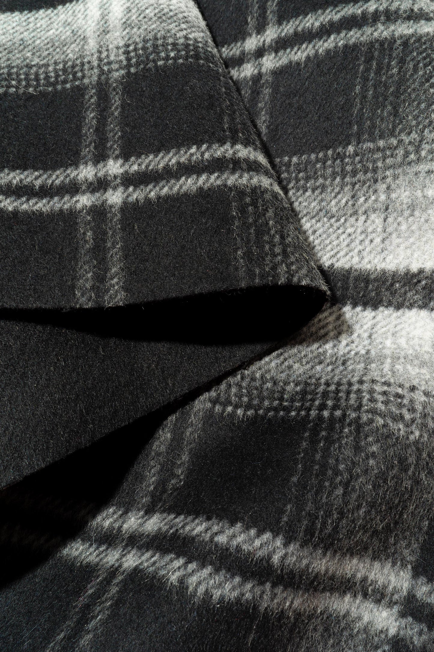 The Louisville Plaid Fabric in Jetstream || Folded