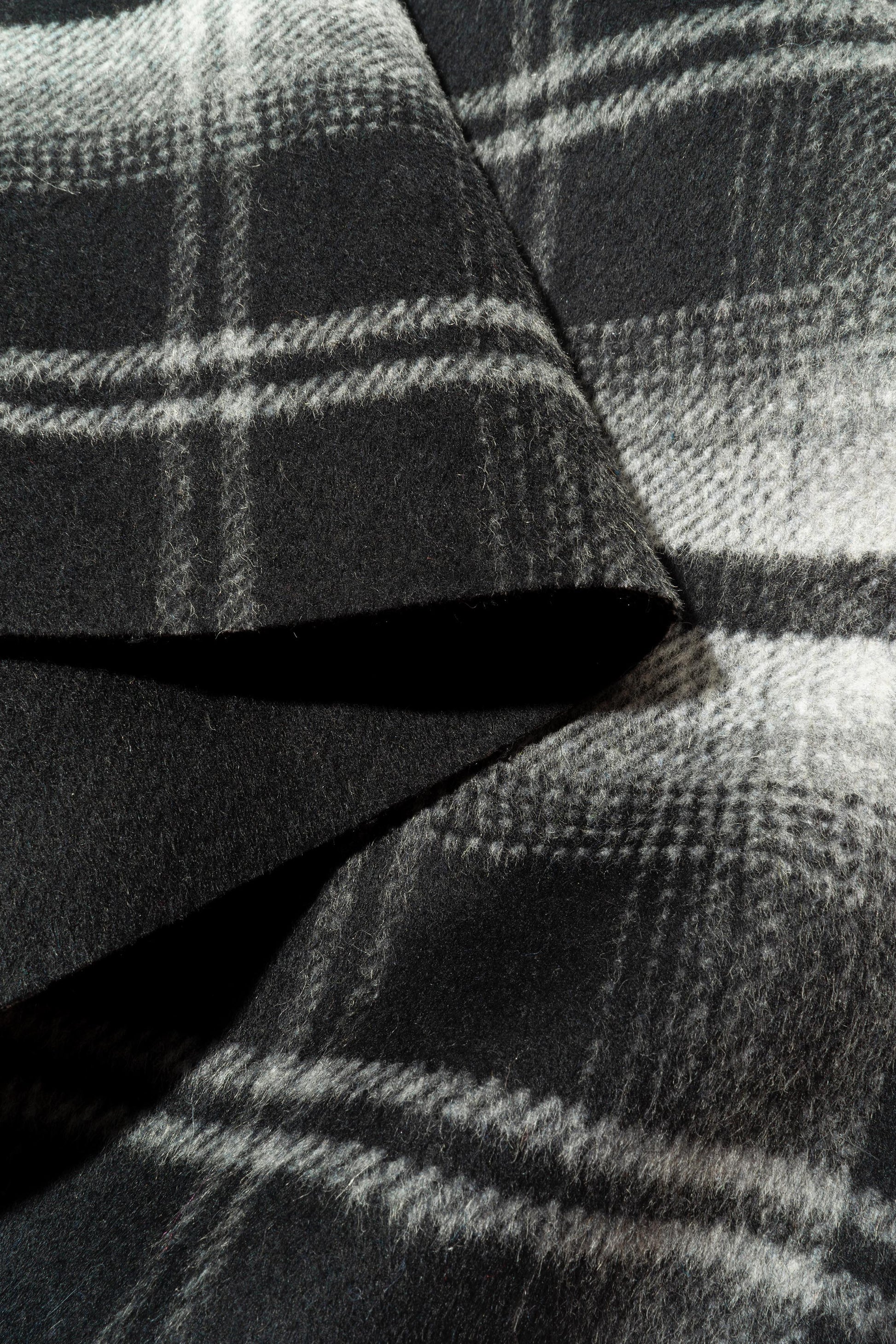 The Louisville Plaid Fabric in Jetstream || Folded