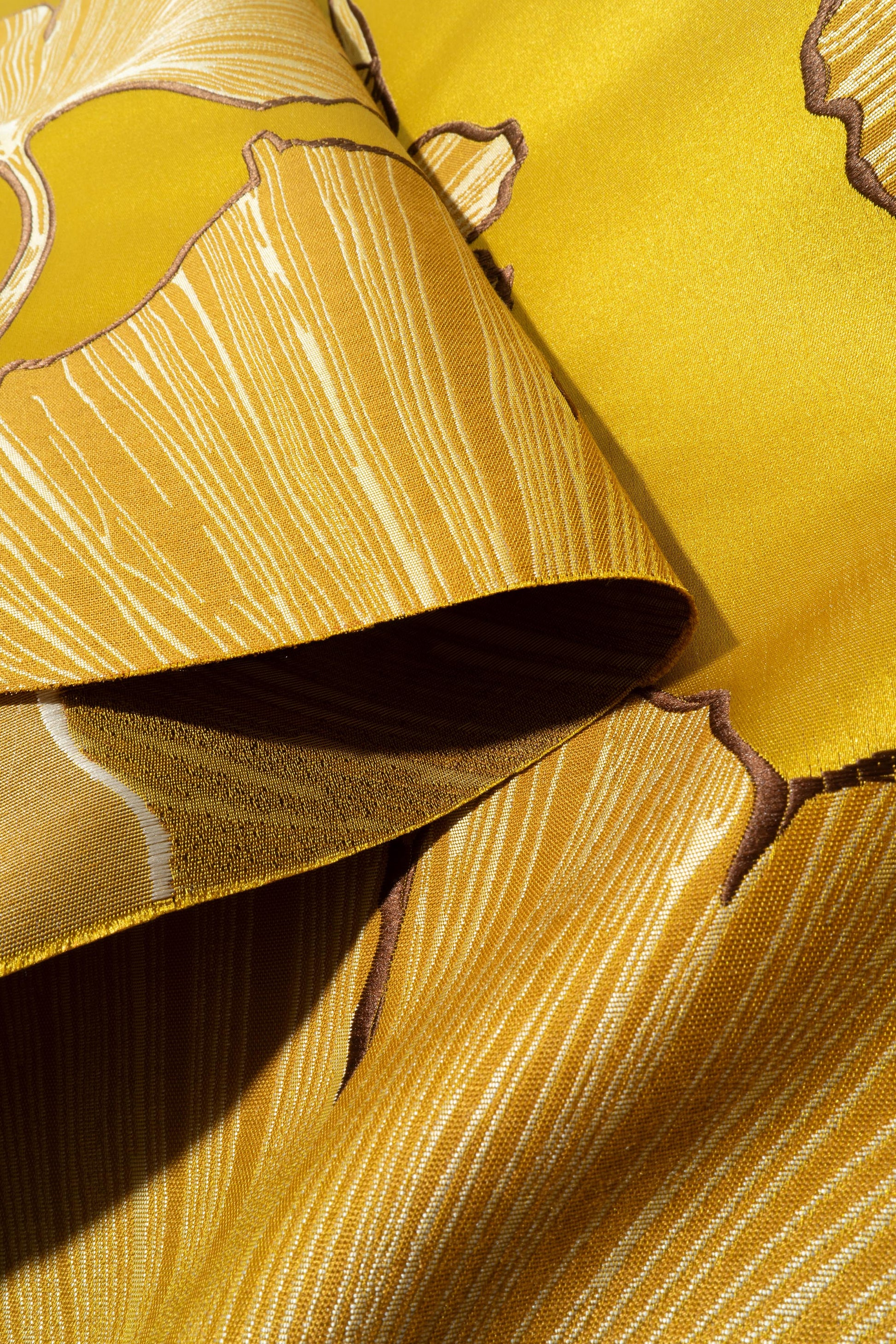 The Luxedo Fabric in Brassy || Folded