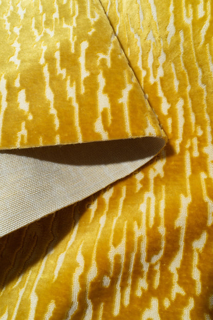 The Mixed Signals Fabric in Marigold || Folded