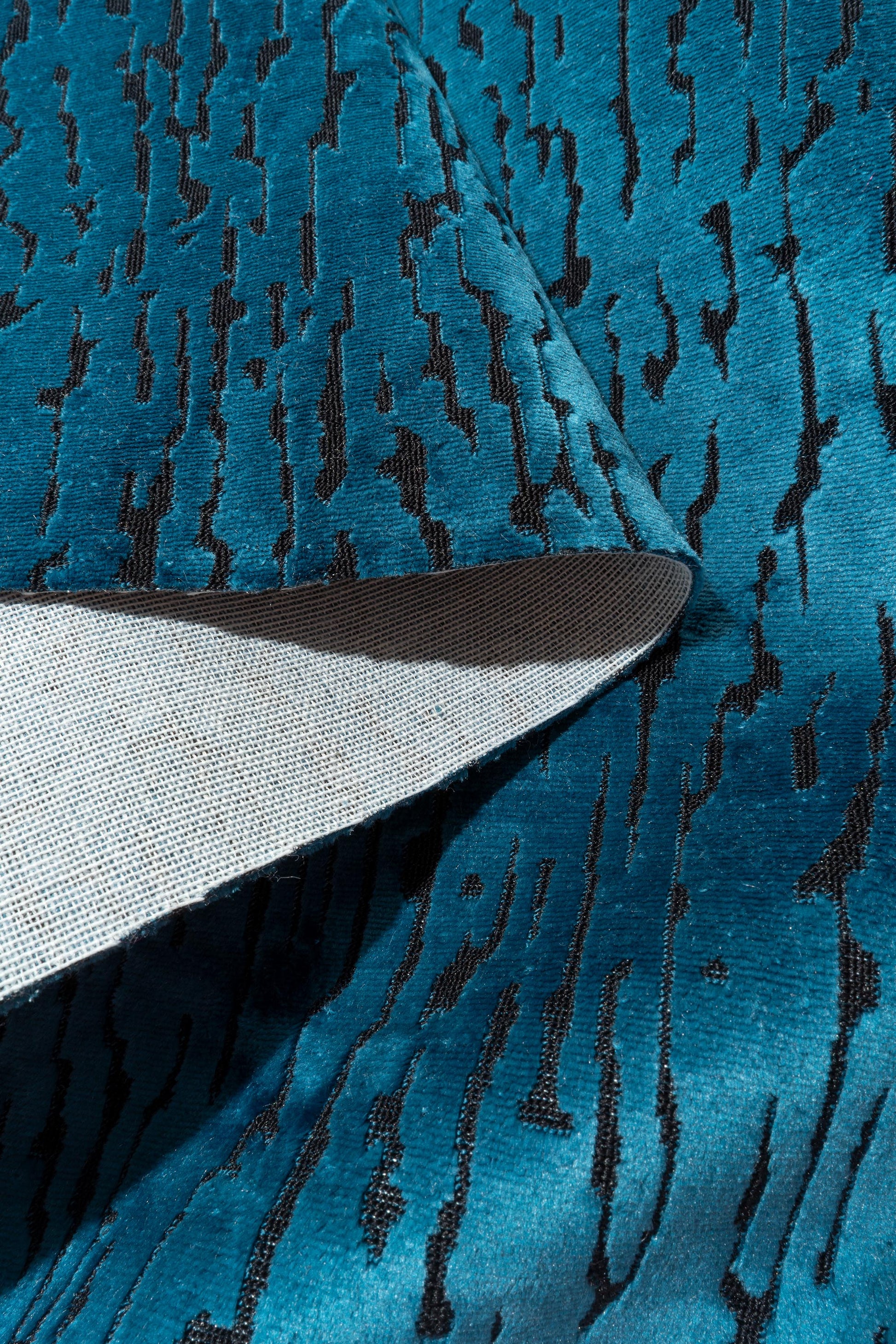 The Mixed Signals Fabric in Peacock || Folded