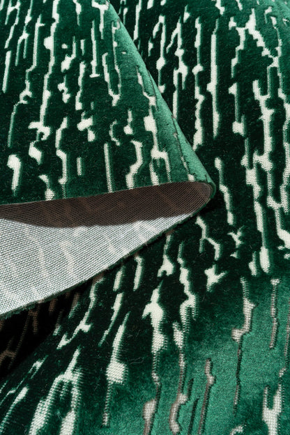 The Mixed Signals Fabric in Rainforest || Folded