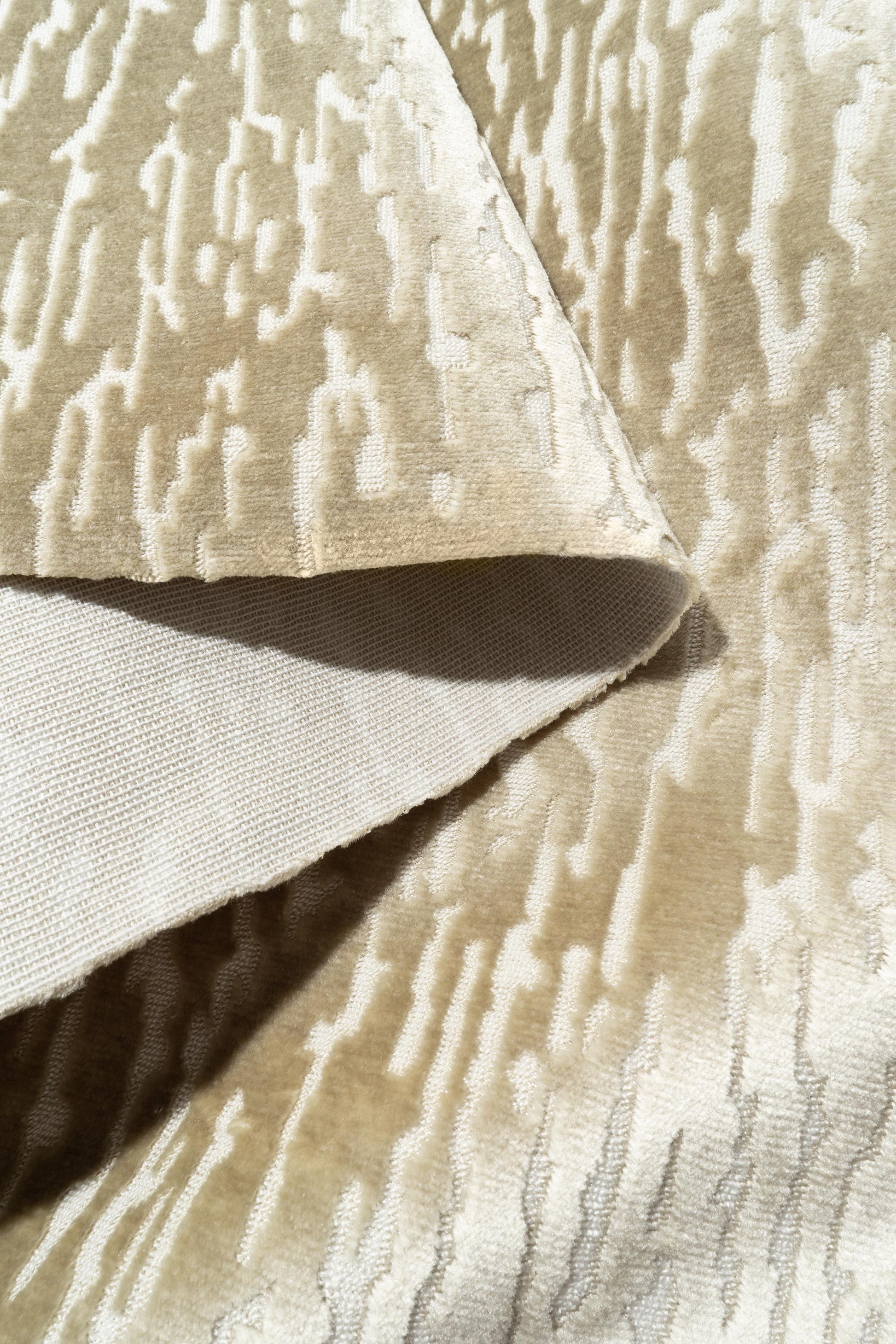 The Mixed Signals Fabric in Sand Stone || Folded