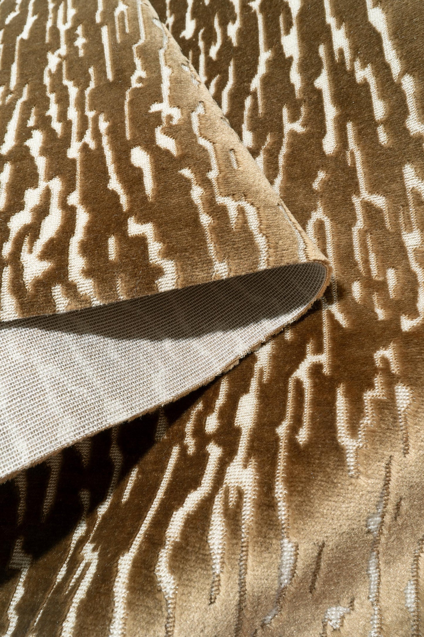 The Mixed Signals Fabric in Tobacco || Folded