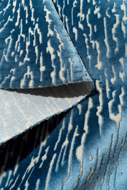The Mixed Signals Fabric in Wedgewood || Folded