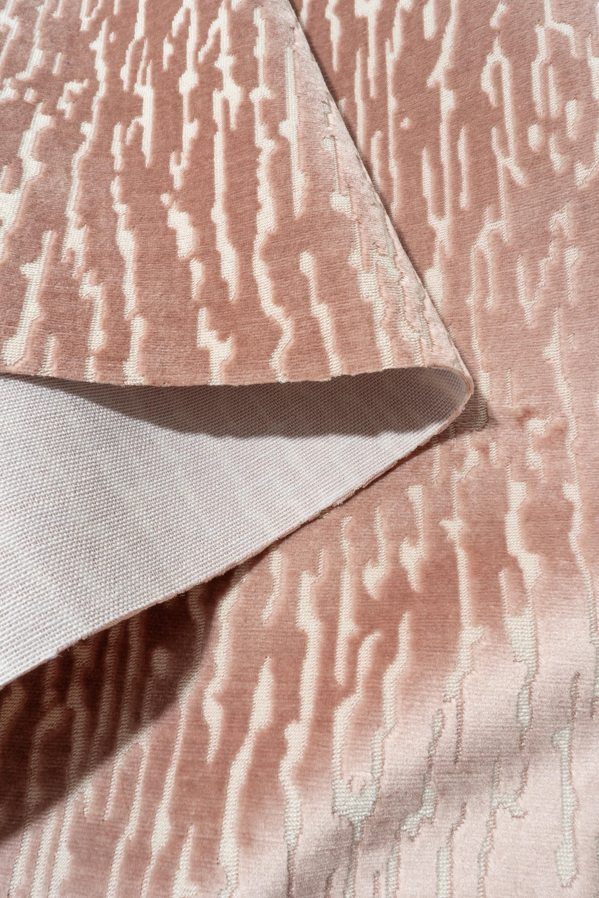 The Mixed Signals Fabric in Wood Rose || Folded