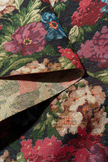 The Mothers Day Fabric in Noir || Folded