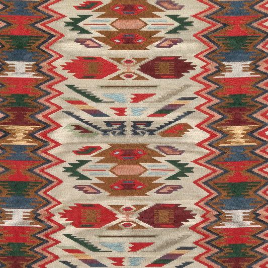 The New Mexico Tapestry Fabric in Sunset || Close Up