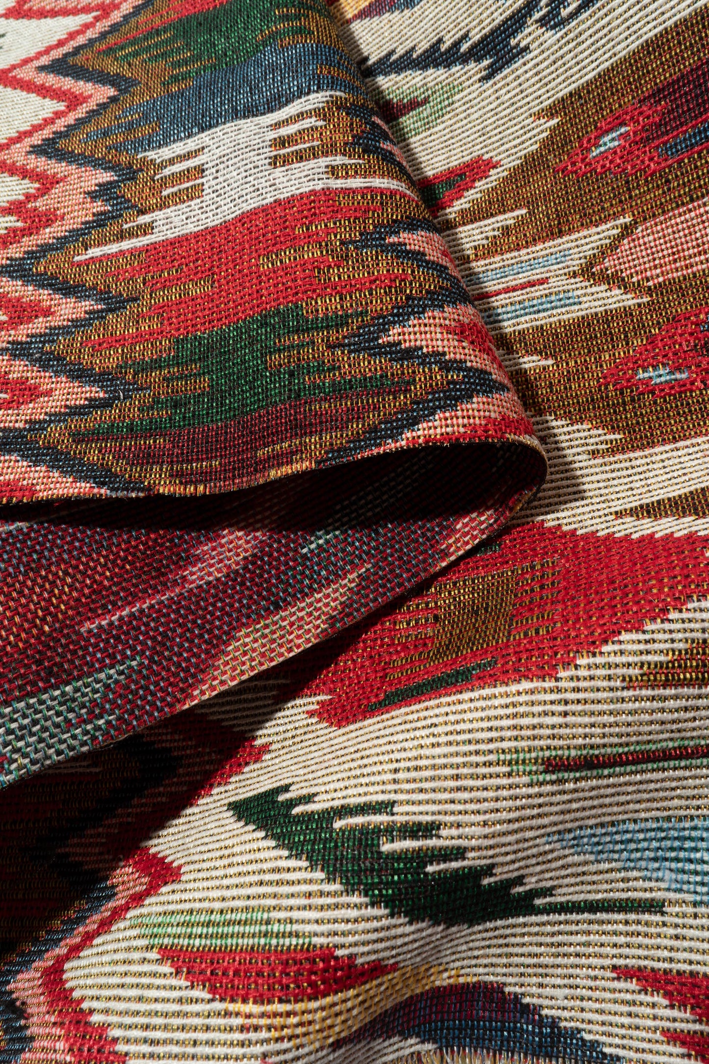 The New Mexico Tapestry Fabric in Sunset || Folded