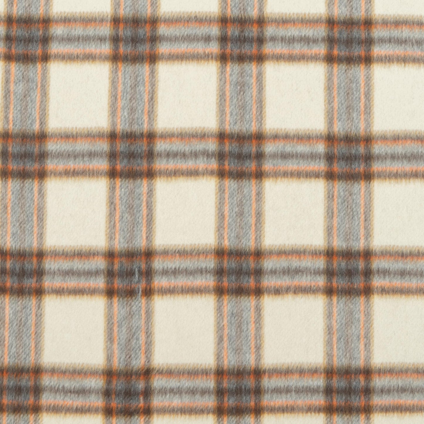 The Niwot Plaid Fabric in Lit Cigar || Close Up