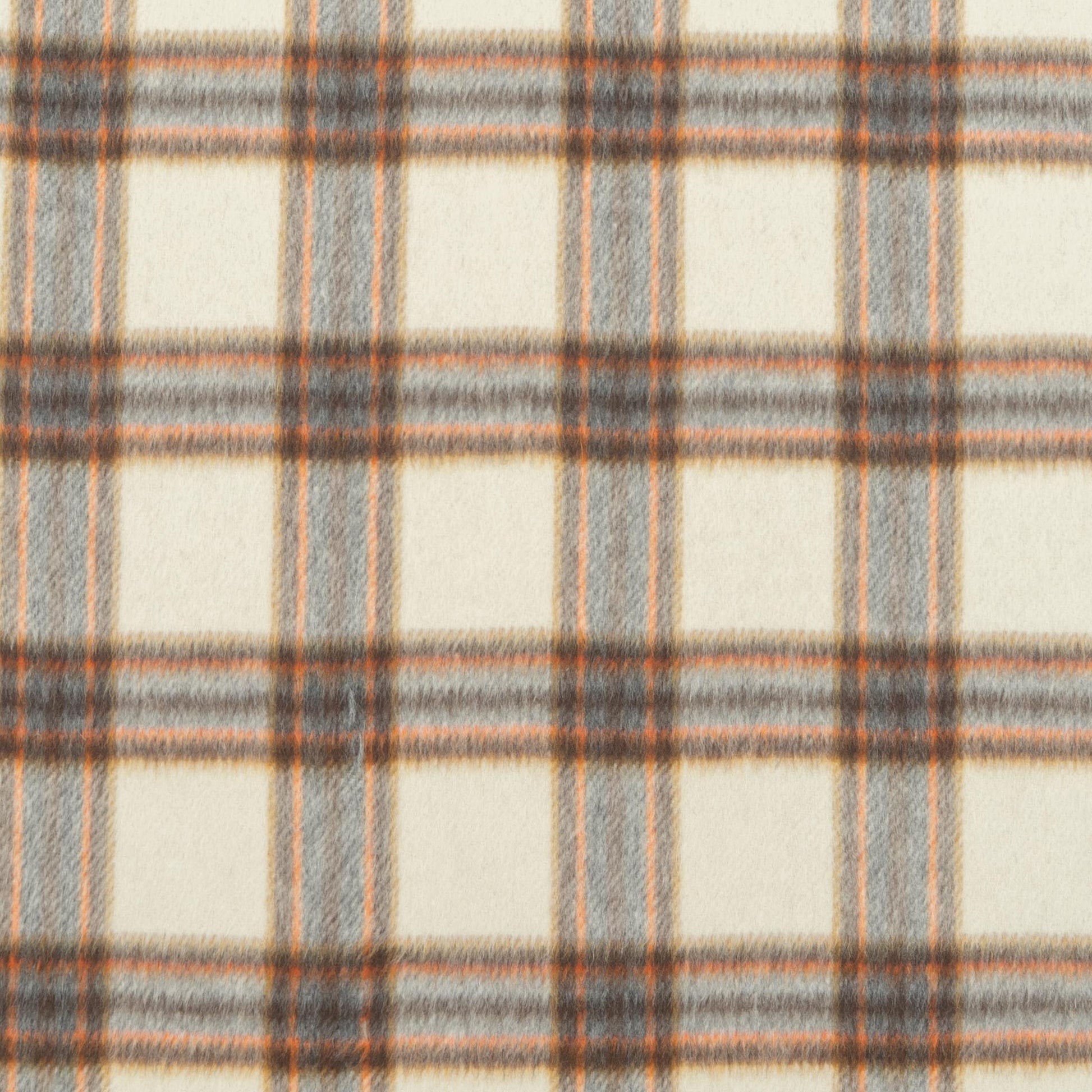 The Niwot Plaid Fabric in Lit Cigar || Close Up
