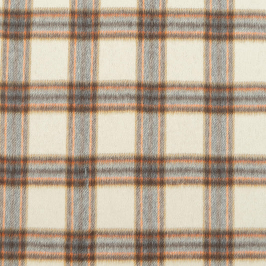 The Niwot Plaid Fabric in Lit Cigar || Close Up
