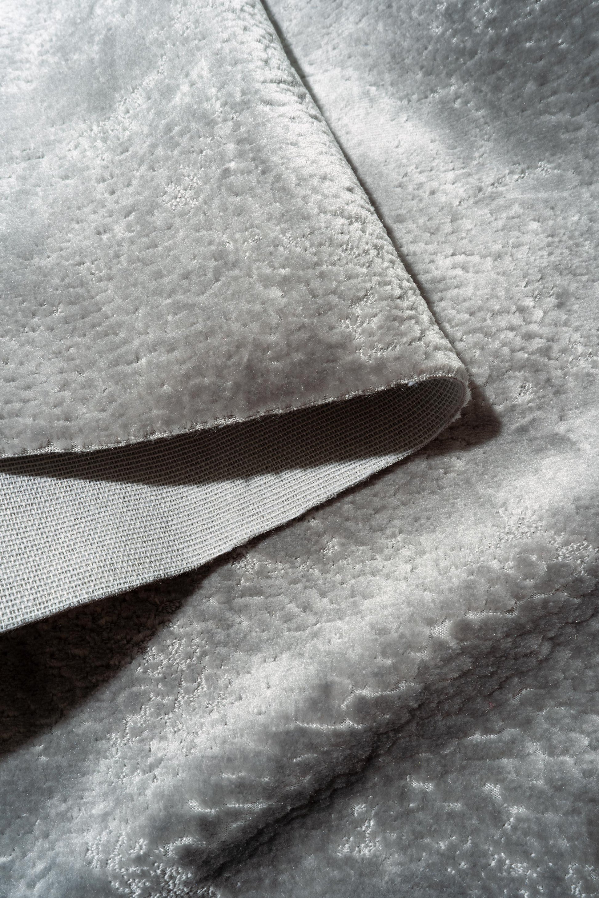 The On Cloud Nine Velvet Fabric in Smoke || Folded