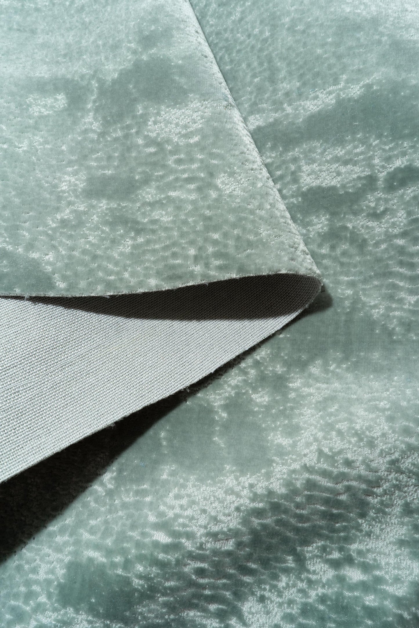 The On Cloud Nine Velvet Fabric in Spa || Folded