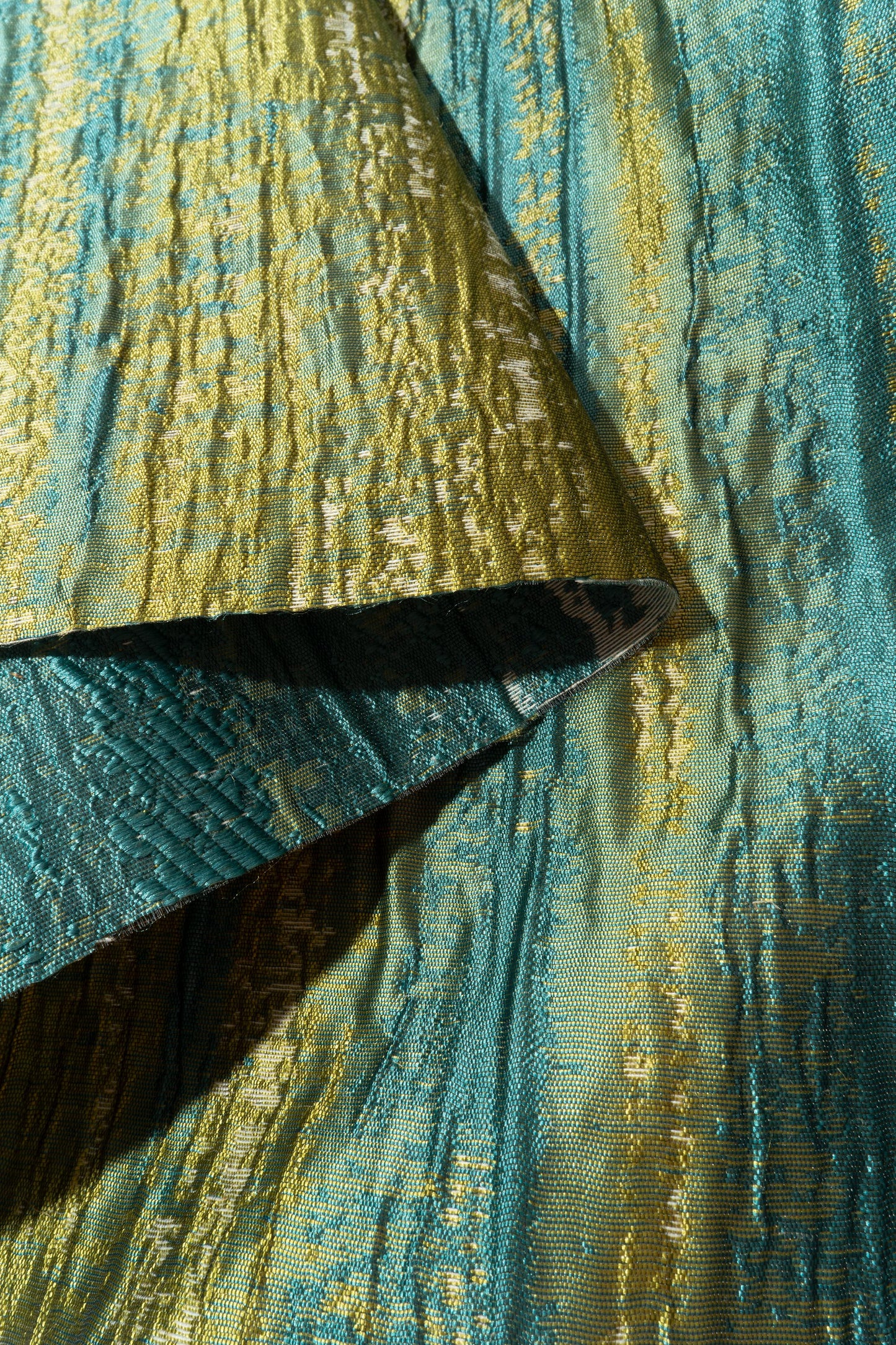 The On the Horizon Fabric in Kiwi Jade || Folded