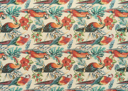 The Parrothead Tapestry Fabric in Chili Pepper || Yardage