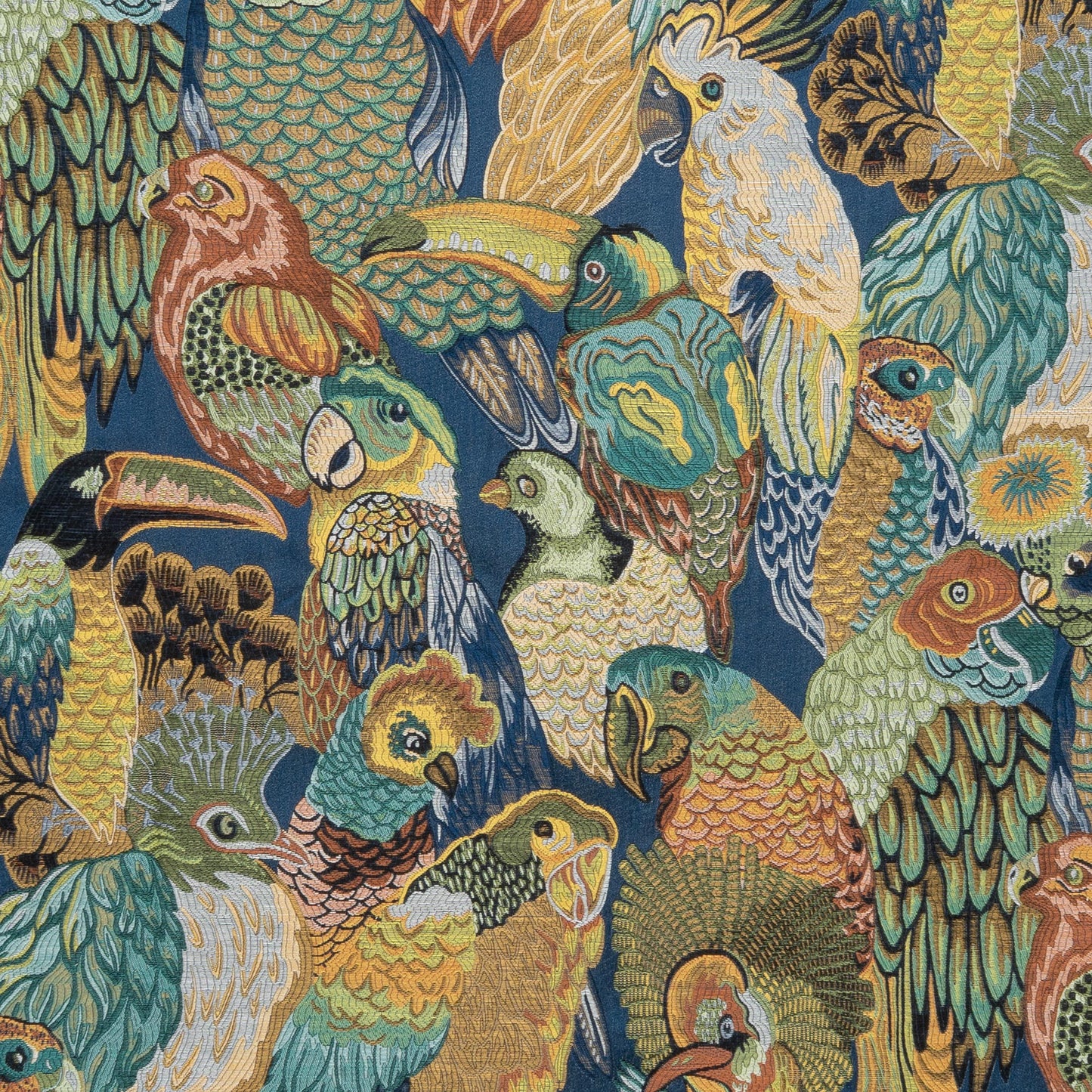The Party A La Parrot Fabric in Curacao || Close Up