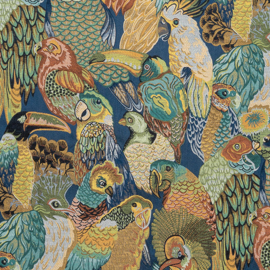 The Party A La Parrot Fabric in Curacao || Close Up