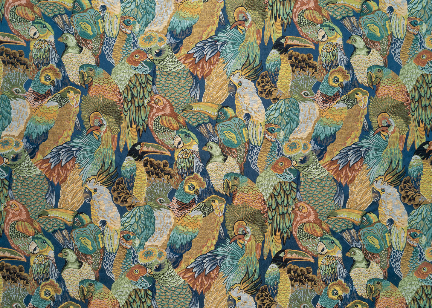 The Party A La Parrot Fabric in Curacao || Yardage